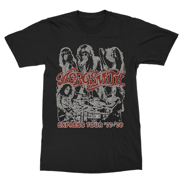 tilskadekomne Melbourne Atlantic Express Tour '77-'78 T-Shirt – Aerosmith Official Store