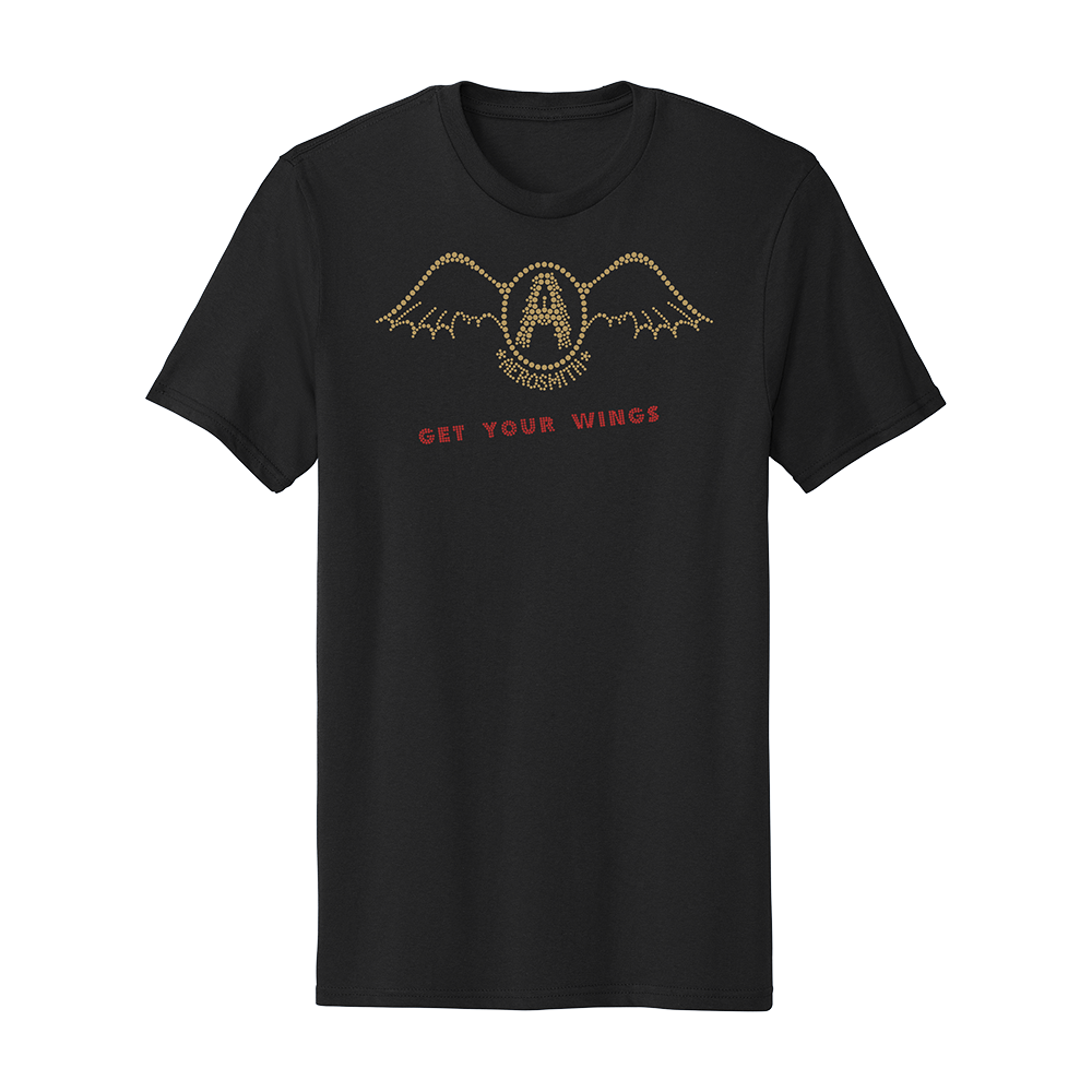 Get Your Wings Bling Unisex Concert Crew T Shirt Aerosmith Official Store