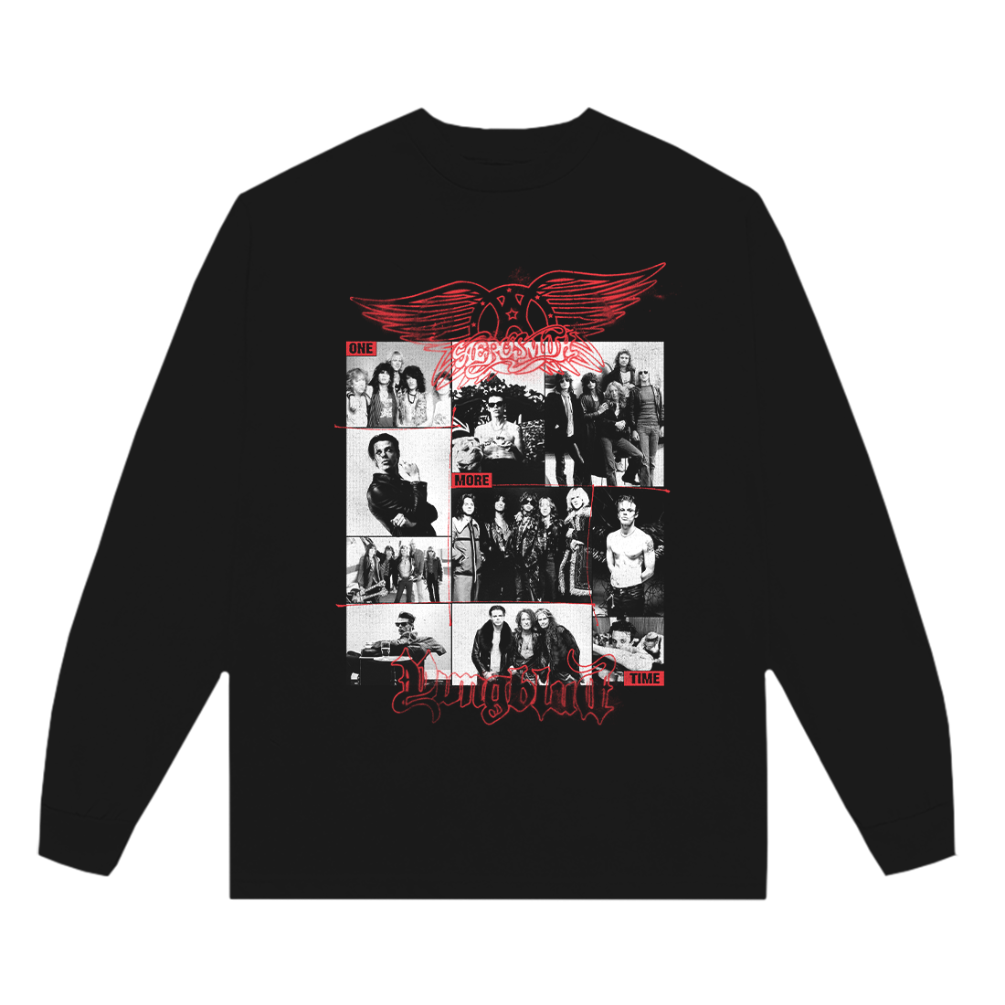 One More Time Collage Longsleeve - Aerosmith Official Store