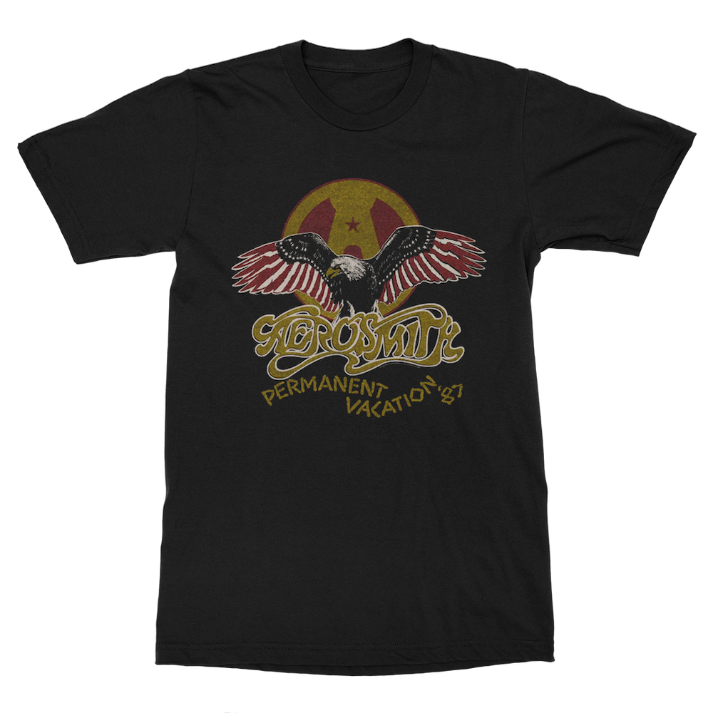 Permanent Vacation '87 T-Shirt - Aerosmith Official Store Permanent Vacation '87 T-Shirt - Aerosmith Official Store