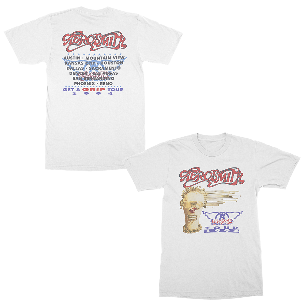 90s エアロスミス GET A GRIP TOUR 94 ツアーTシャツ Get A Grip Tour 1994 T-Shirt - Aerosmith Official Store
