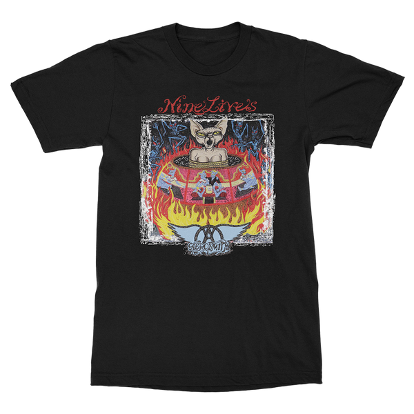 Nine Lives Tour T-Shirt – Aerosmith Official Store