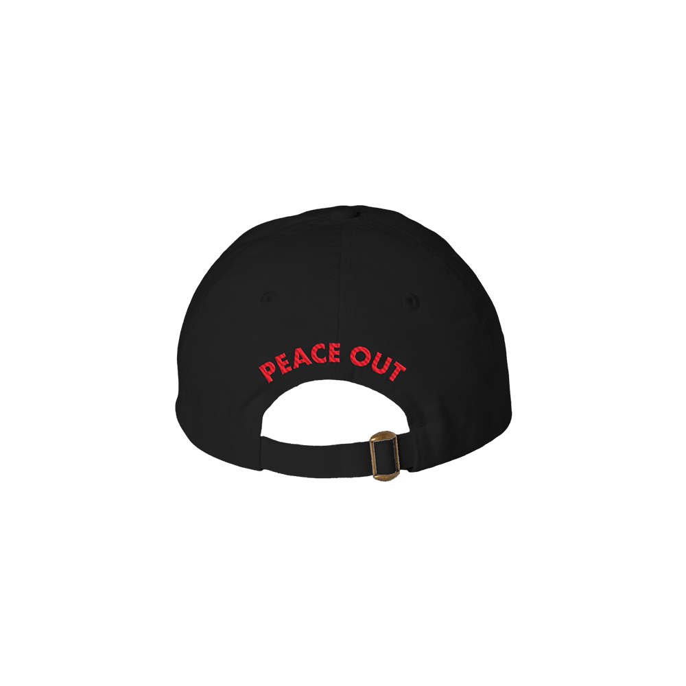 Peace Out Dad Hat Back