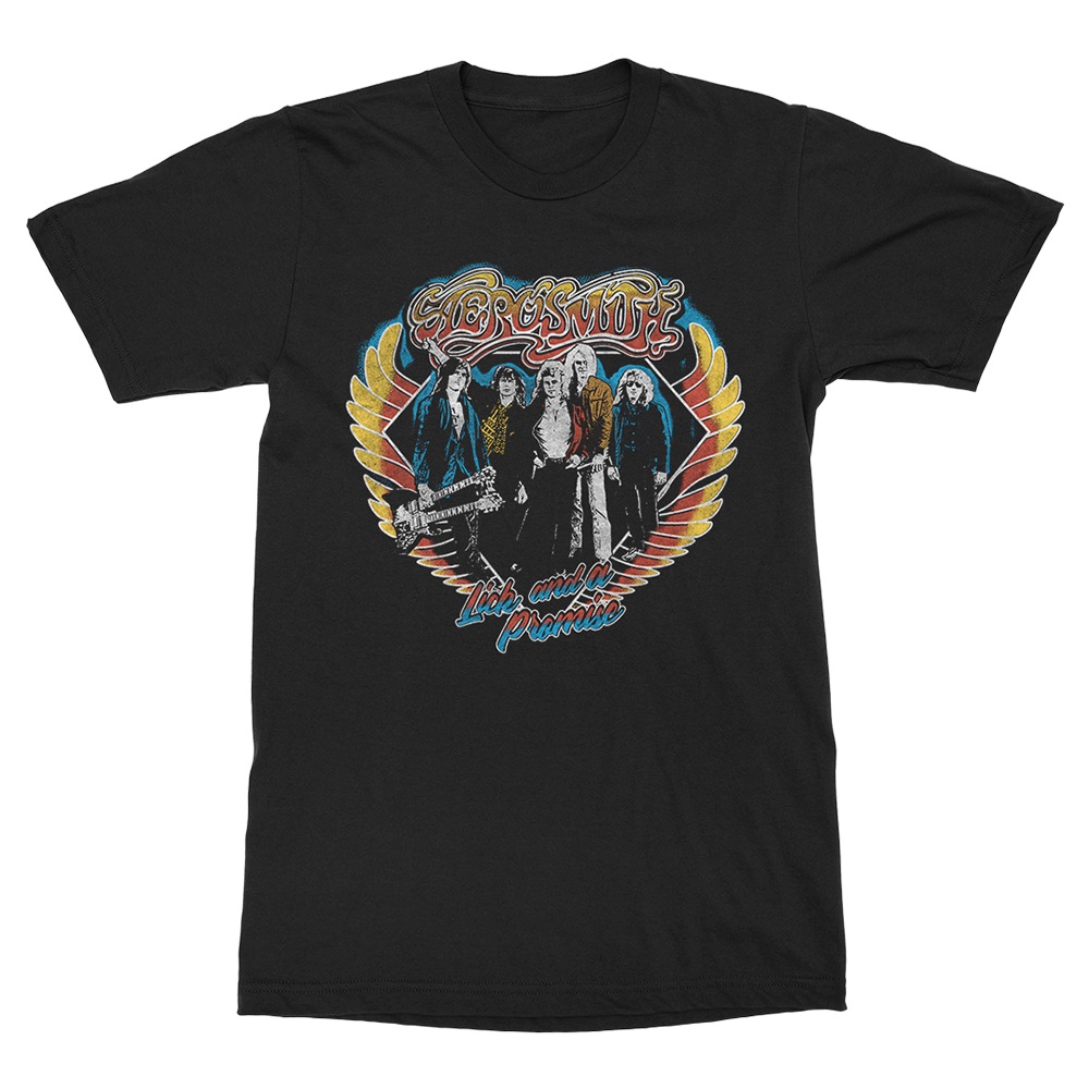 AEROSMITH ROCKS TOUR Tシャツ 76-77 Aerosmith 1976 1977 Rocks World Tour Men's T Shirt Band