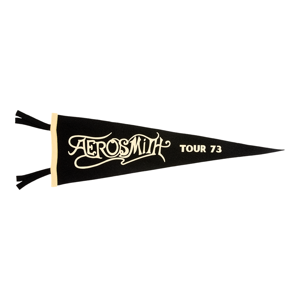 Aerosmith x Oxford Pennant - Tour 73 Pennant Front