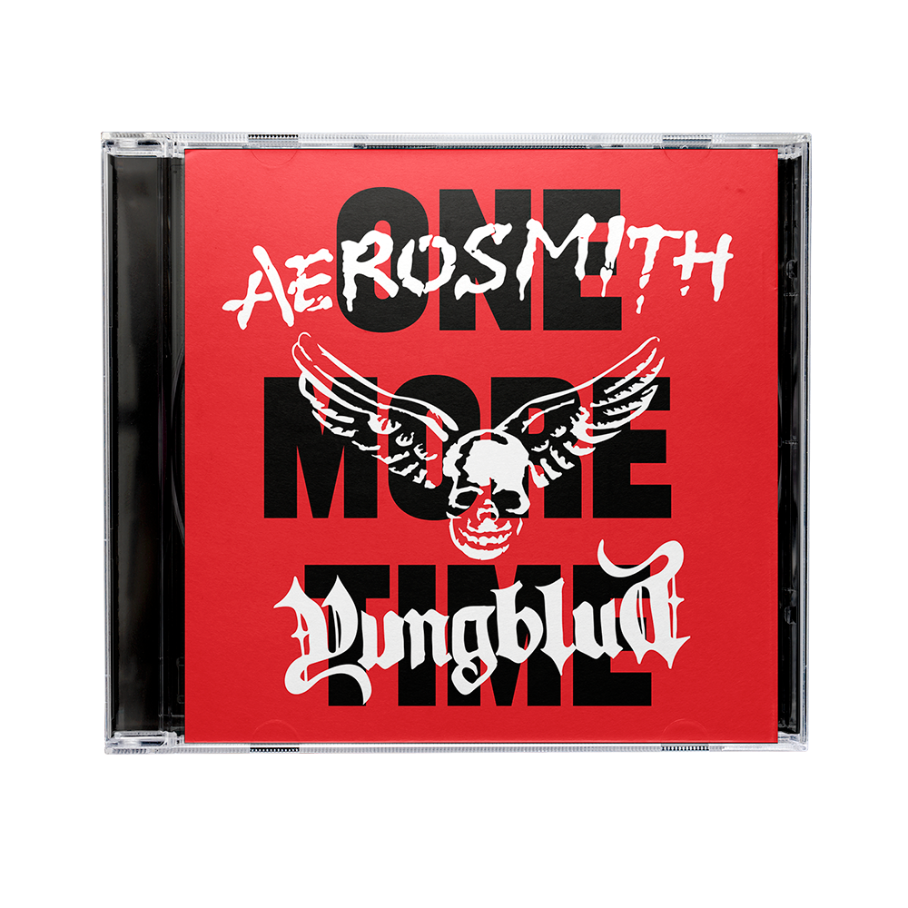 AEROSMITH & YUNGBLUD - ONE MORE TIME - SPRAY PAINT CD FRONT