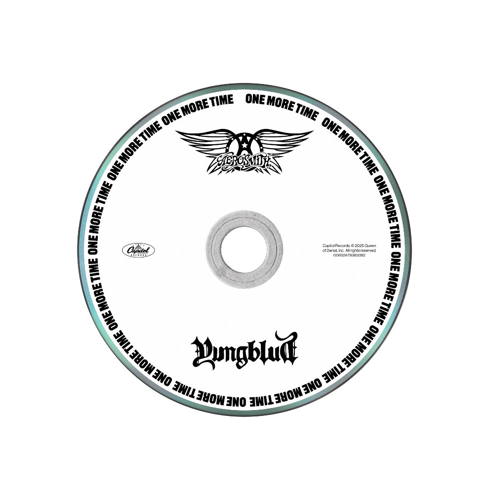 AEROSMITH & YUNGBLUD - ONE MORE TIME - SPRAY PAINT CD DISC