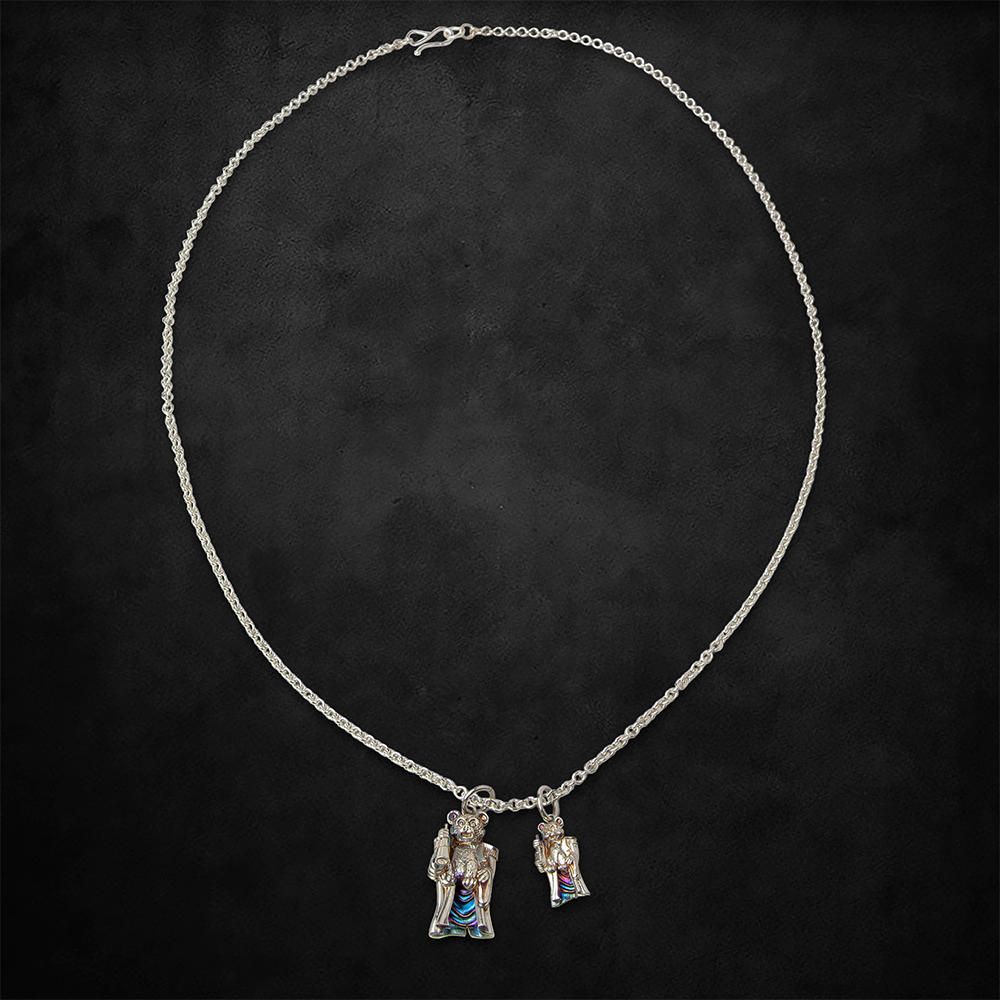 Teddy Bear Charm on Necklace