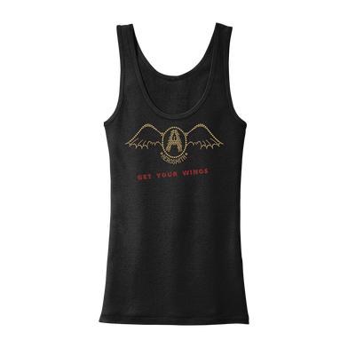 Get Your Wings Bling Longer Fitted Ribbed Tank