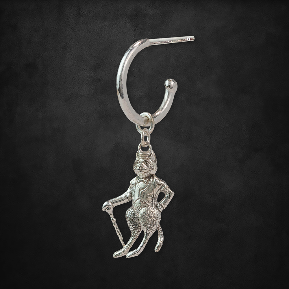 Dandy Cat Hoop Earring