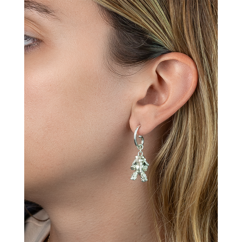 Mr. Trunk Hoop Earring Model