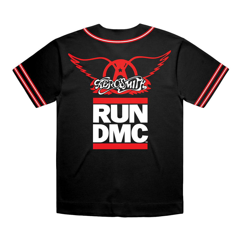 Aerosmith X RUN DMC Walk This Way Baseball Jersey Back