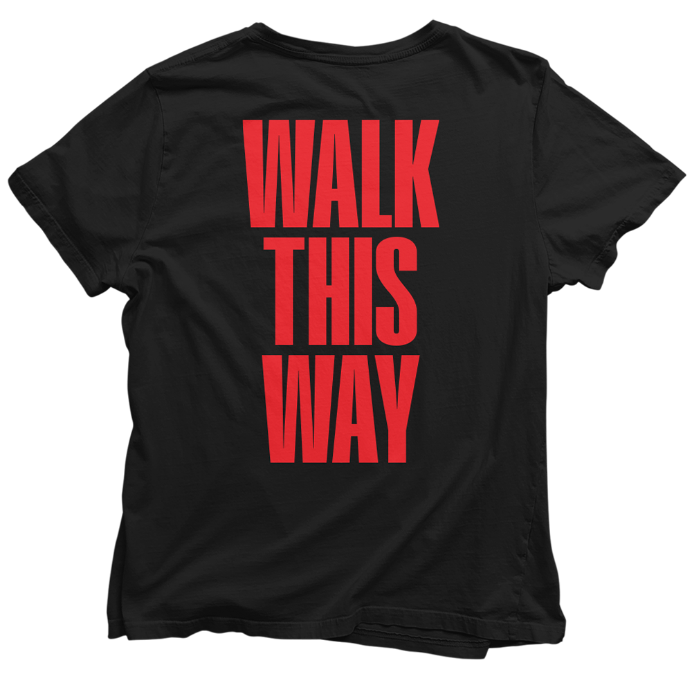 Aerosmith X RUN DMC Walk This Way Logo Tee Back