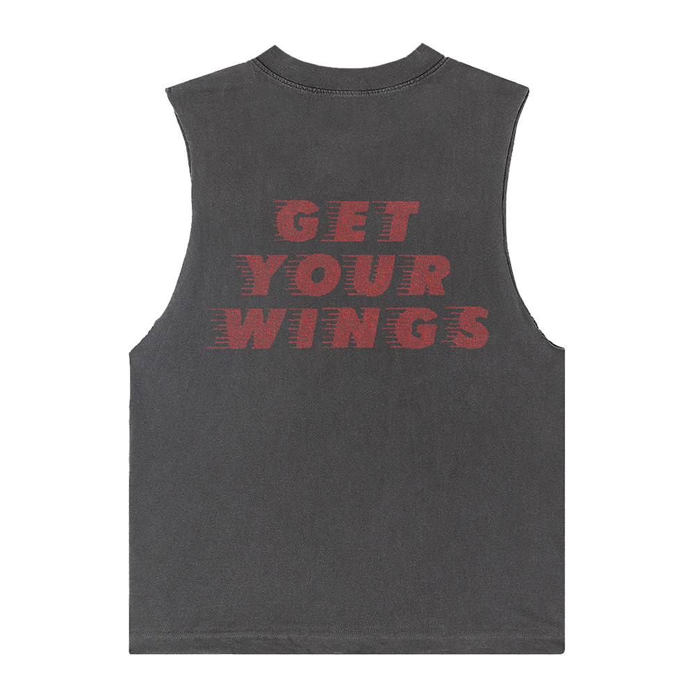 Get Your Wings Album Logo Muscle T-Shirt Back