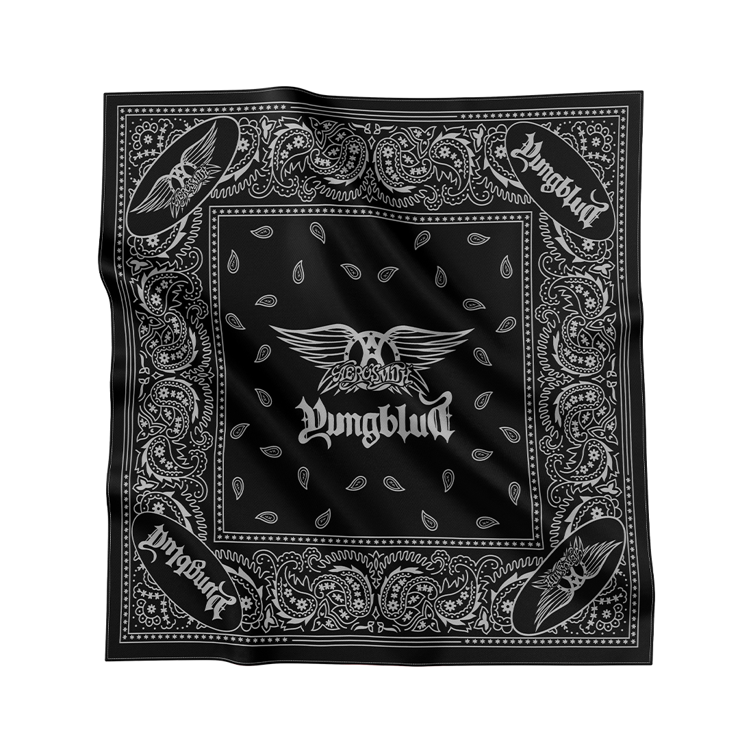 One More Time Black Bandana