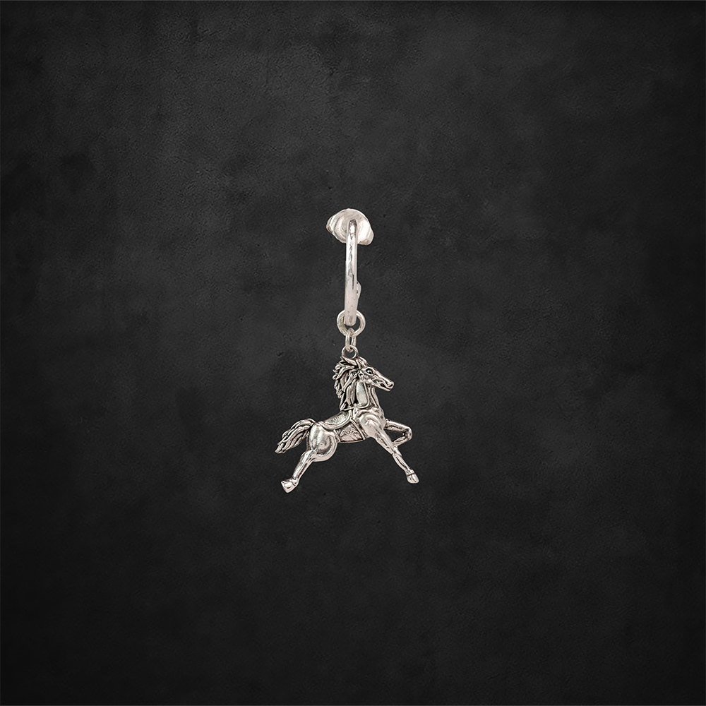 Rocking Horse Hoop Earring