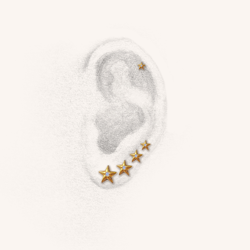 RockSTARS Earrings Sketch