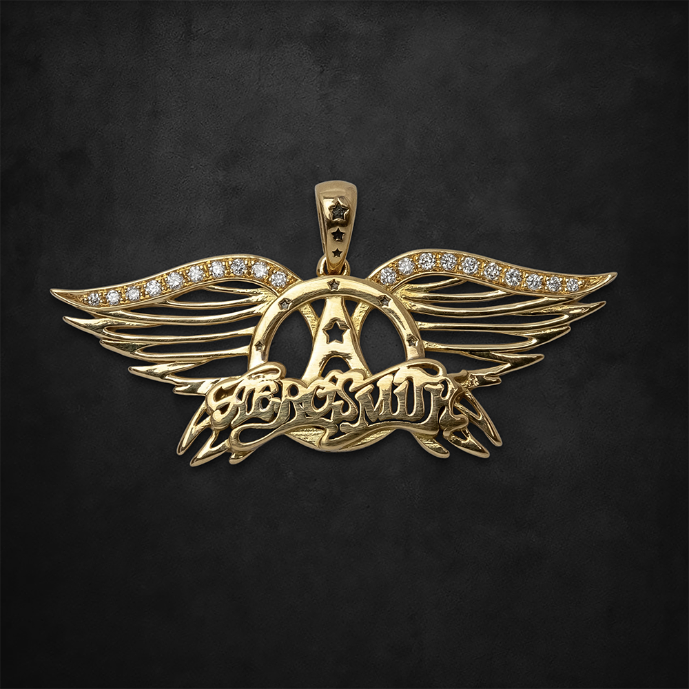 Golden Anniversary Wings Pendant