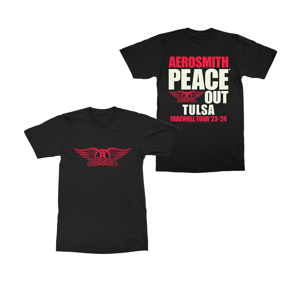 Peace Out TShirt Tulsa Aerosmith Official Store