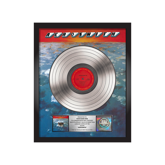 Personalized Aerosmith Platinum Album Award