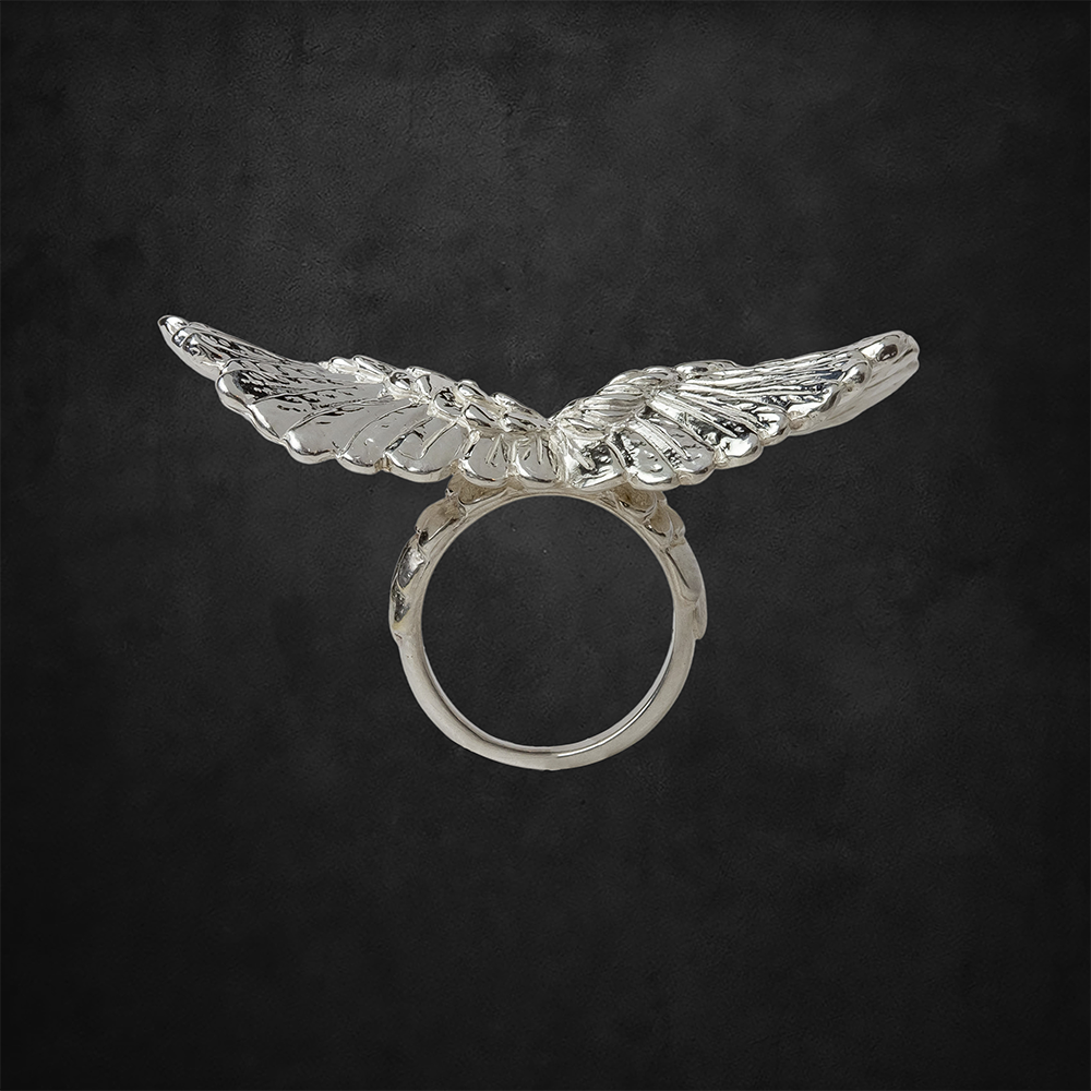 Angel of Mercy Ring Silver Side