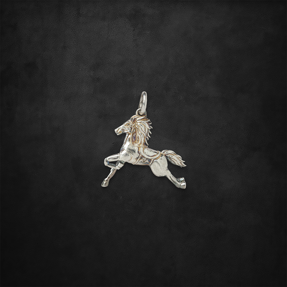 Rocking Horse Charm Silver