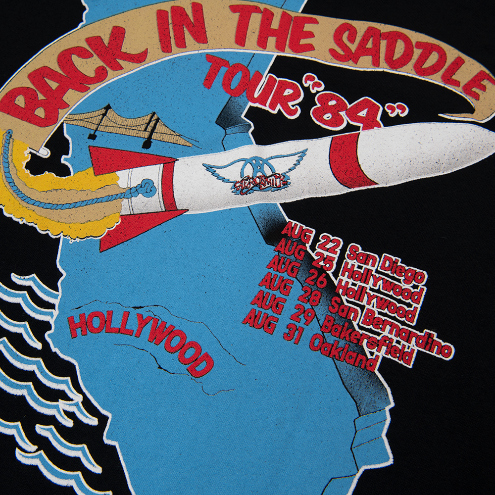 Back In The Saddle Tour T-Shirt Back Detail